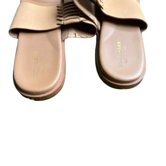 Cole Haan Womens Felix Grand Leather Tan Thong Sandal Size 10B - Picture 3 of 8